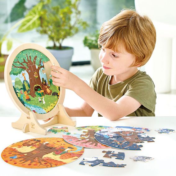 4-Jahreszeiten-Lagenpuzzle 4 Lagen